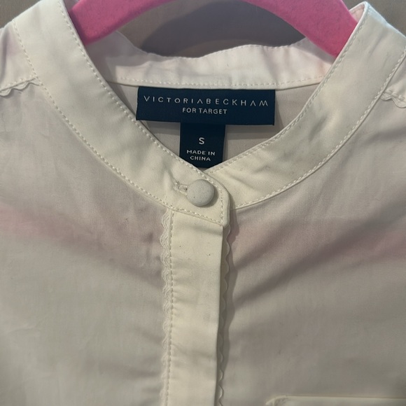Victoria Beckham for target S long sleeve white shirt nwt with beautiful details - Picture 3 of 8
